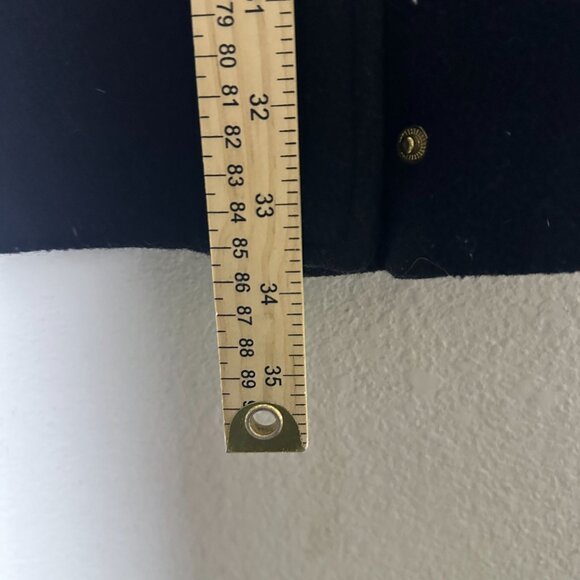 Michael Kors Wool Blend Coat Jacket Women 2P Black Full Zip Outerwear Fall Gold - Picture 7 of 16